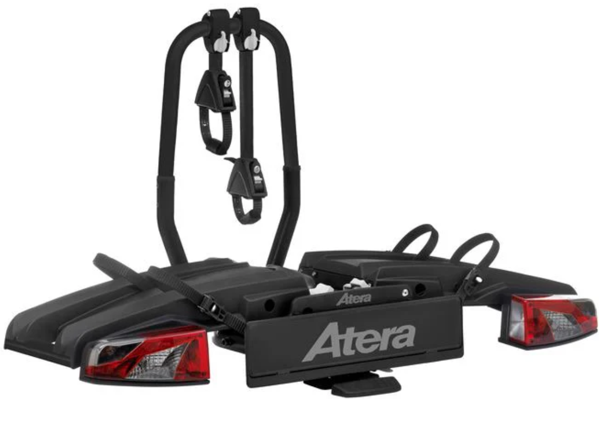 Atera GENIO PRO ADVANCED Fahrradträger AHK abklappbar 2-ER 022785 black Edition Bus, Transporter etc